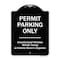 Signmission Designer Series-Permit Parking Only Unauthorized Vehicles, 24" x 18", BW-1824-9795 A-DES-BW-1824-9795 - alternate 1